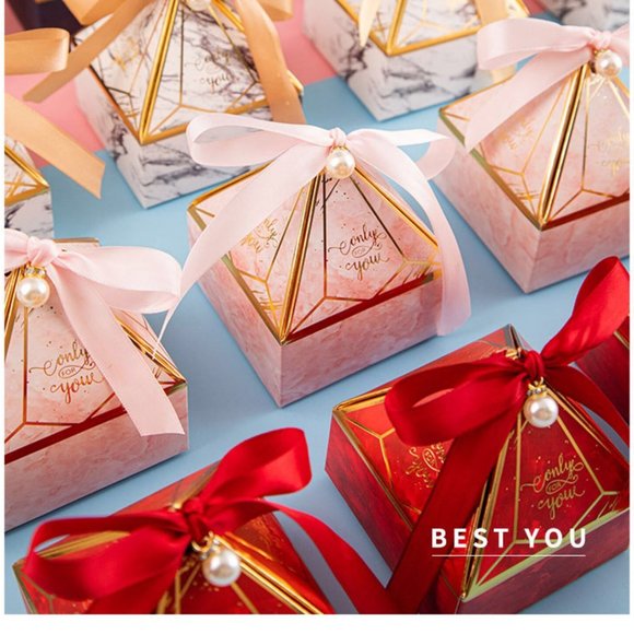 25pcs Deluxe Candy Boxes Wedding Birthday Holiday Favors Party Gifts Paper Box - Picture 5 of 5